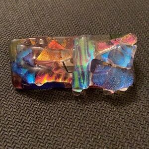Women’s Style Abstract Prism Decorative Colorful Pendant Brooch.